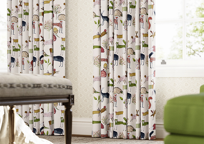 Oh My Deer, Berry - Made to Measure Curtains - Image 5